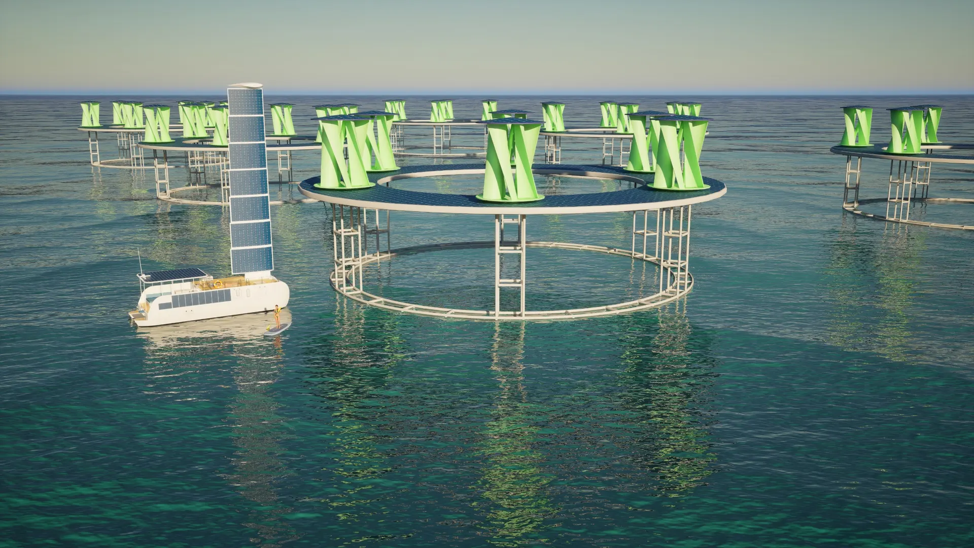 Energy and fish farms